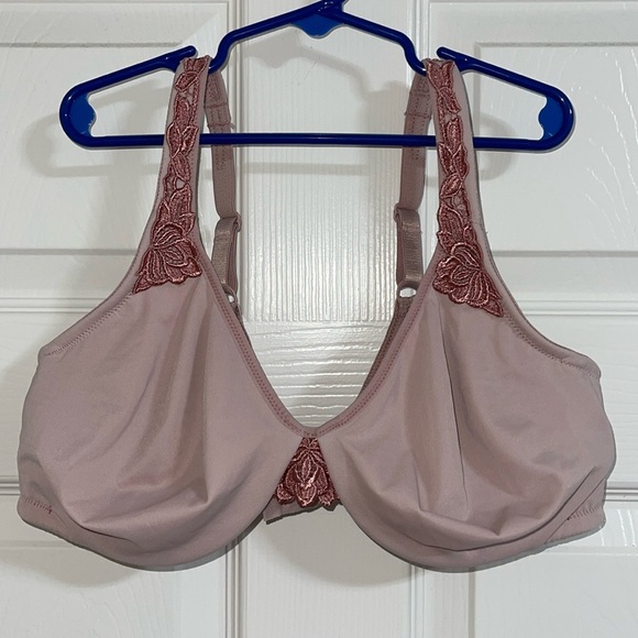 Barely Breezies size 38C mauve colored bra - Picture 1 of 4